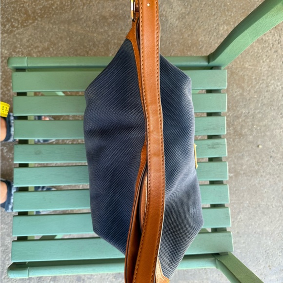 Michael Kors Blue and Brown Shoulder Bag - Picture 9 of 16